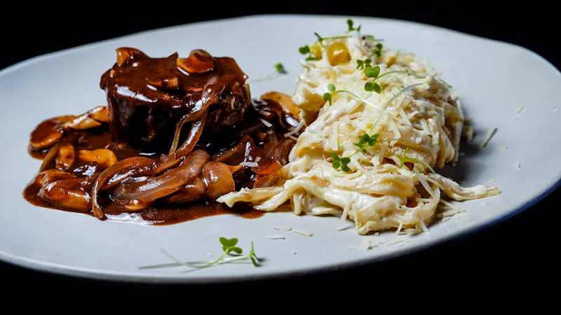 Fettuccine Alfredo with parmesan