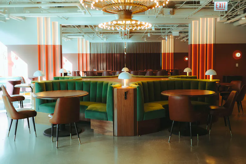 Private booth seating