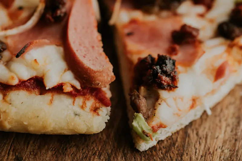 Meat lovers pizza with various meats